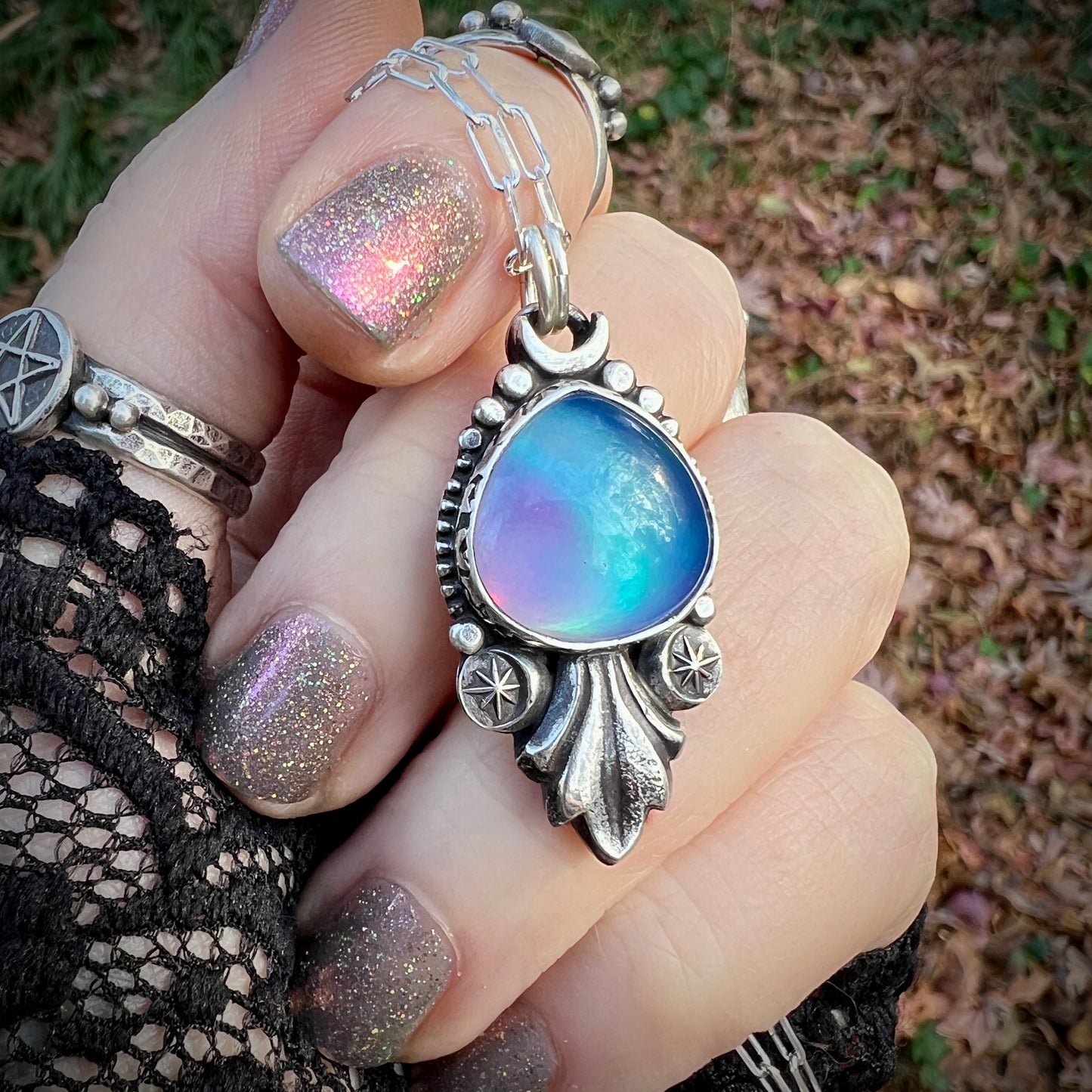 Aurora Opal Pendant