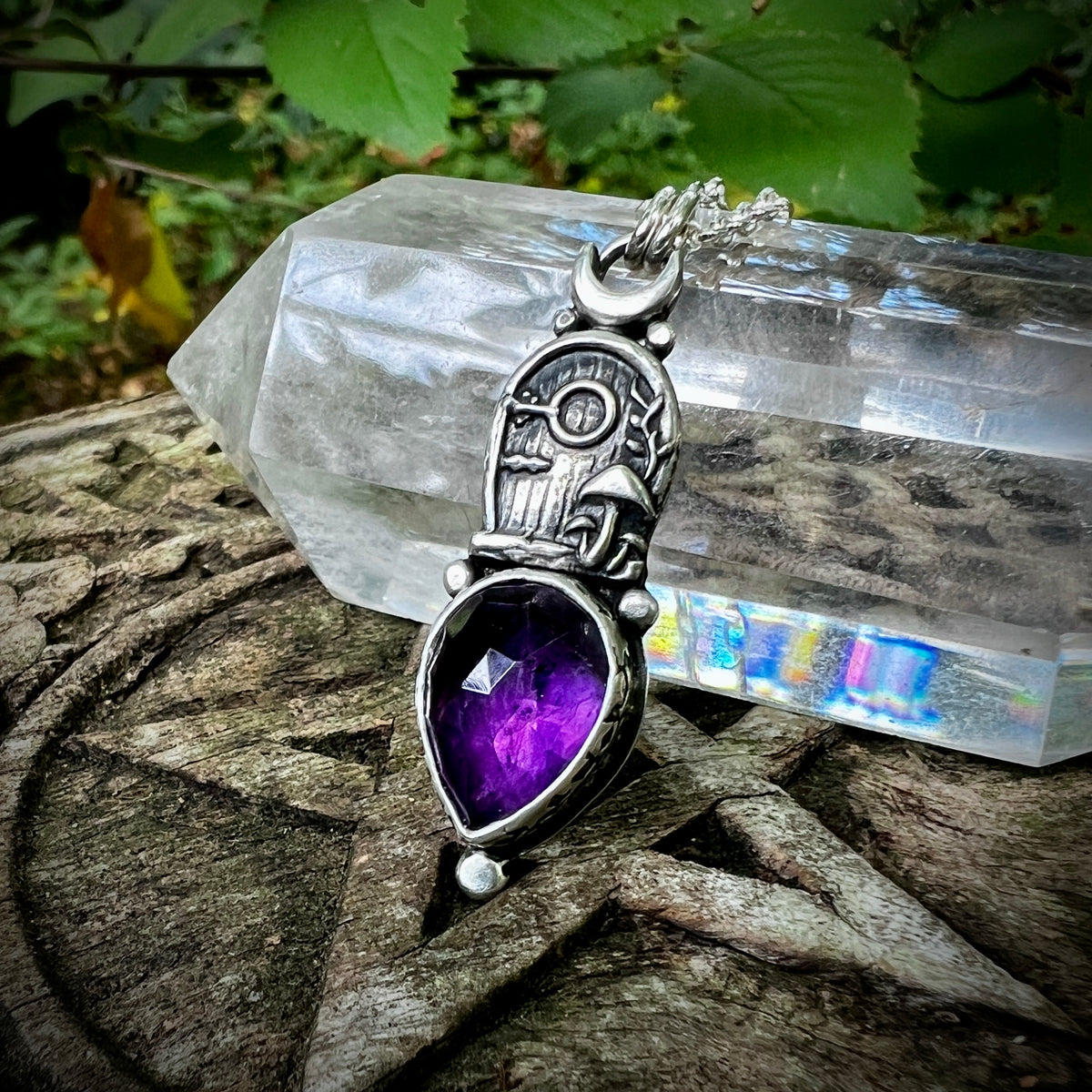 Fairy Door Necklace ~ Amethyst ✦ Pre-order