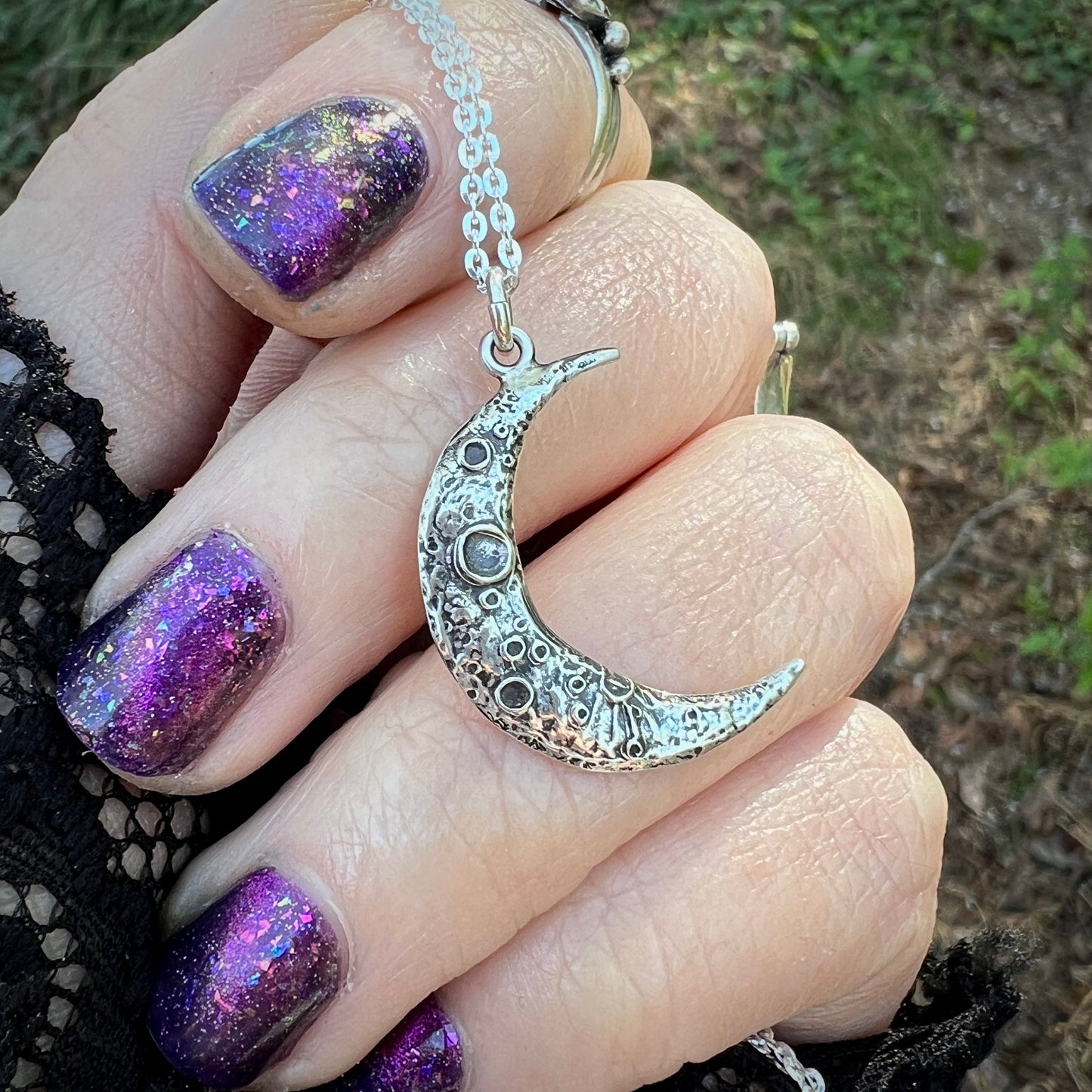 **Made-to-Order** Crescent Moon Necklace