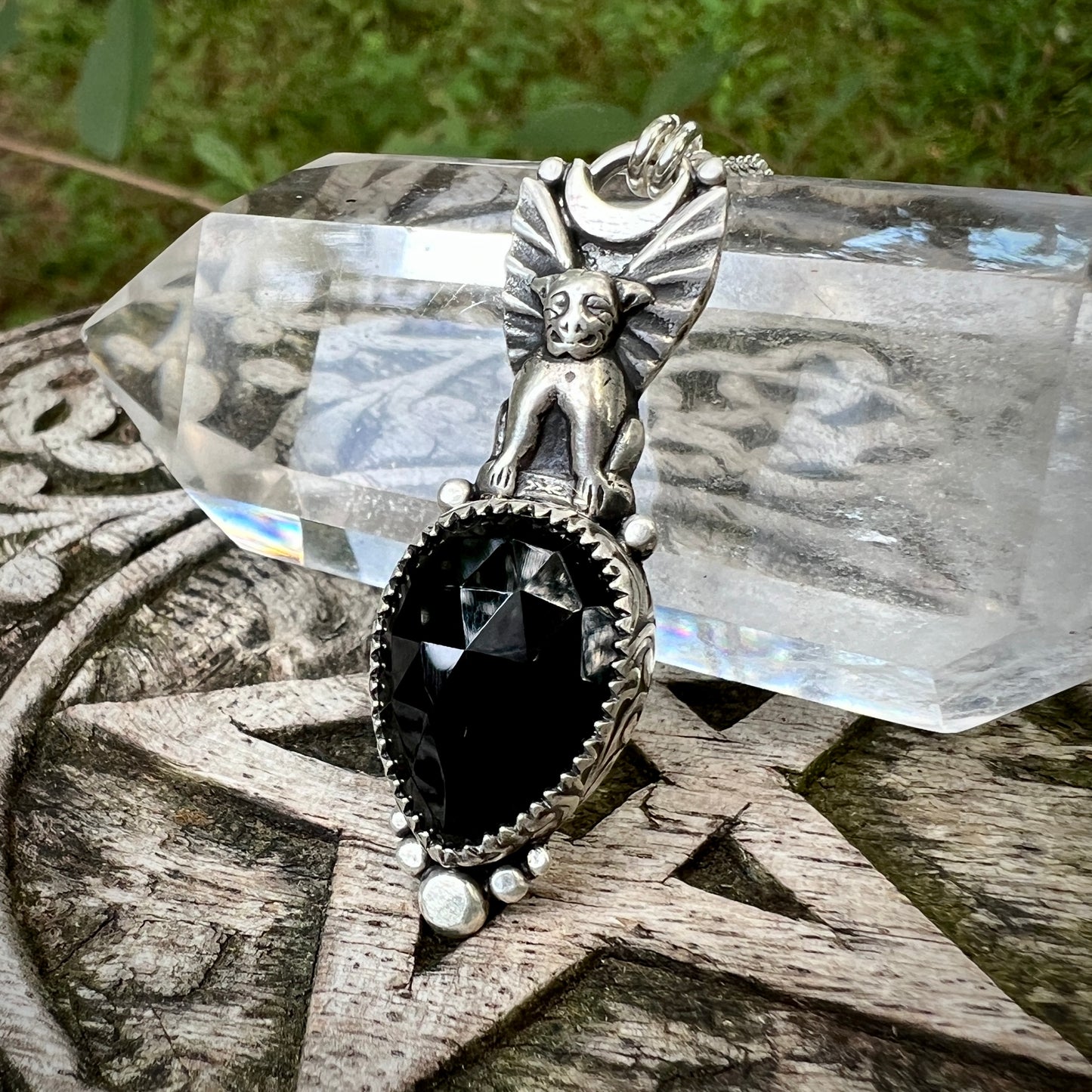 Gargoyle Pendant ~ Black Onyx