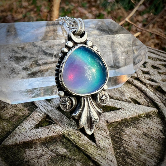 Aurora Opal Pendant