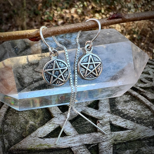 Pentacle Threader Earrings ✦ Pre-order