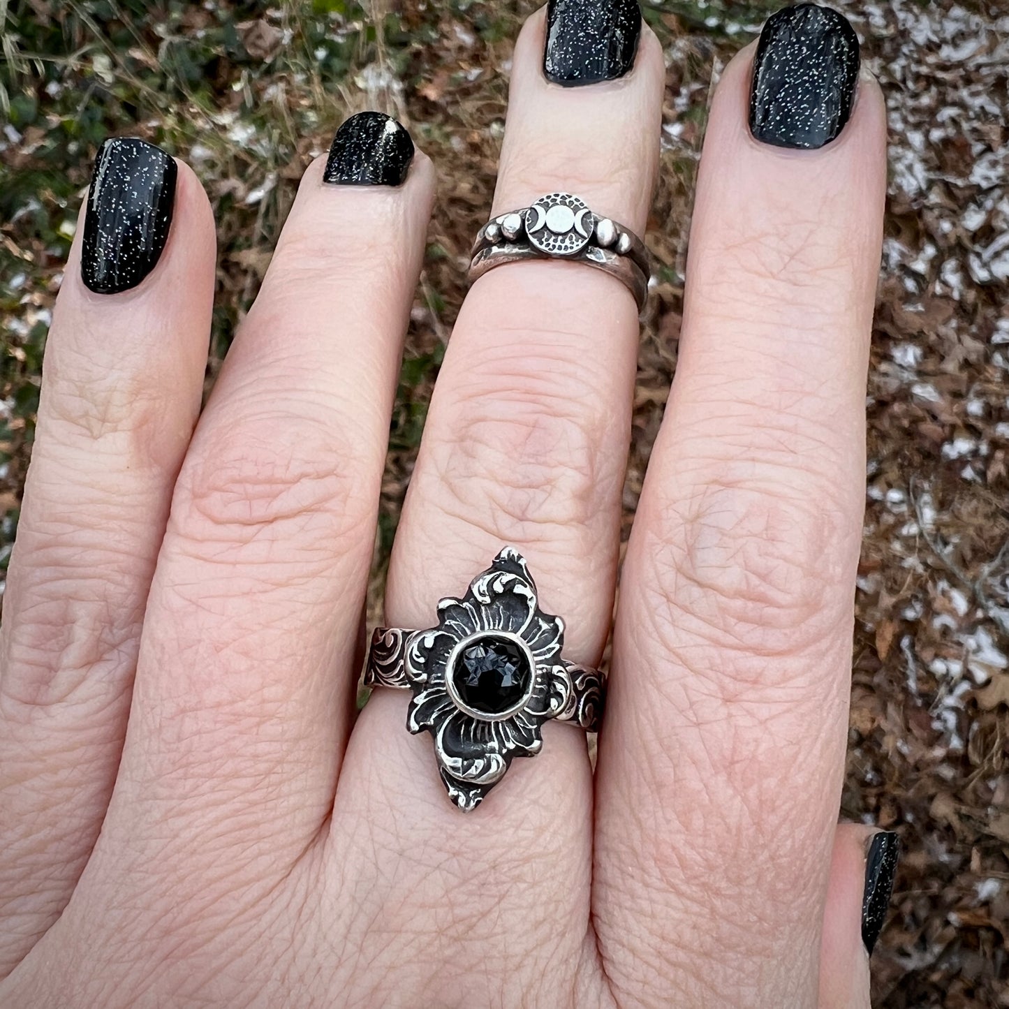 **Made-to-Size** Black Onyx Ring