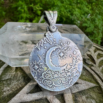 Astrid Medallion ~ Kyanite