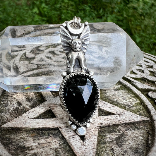 Gargoyle Pendant ~ Black Onyx