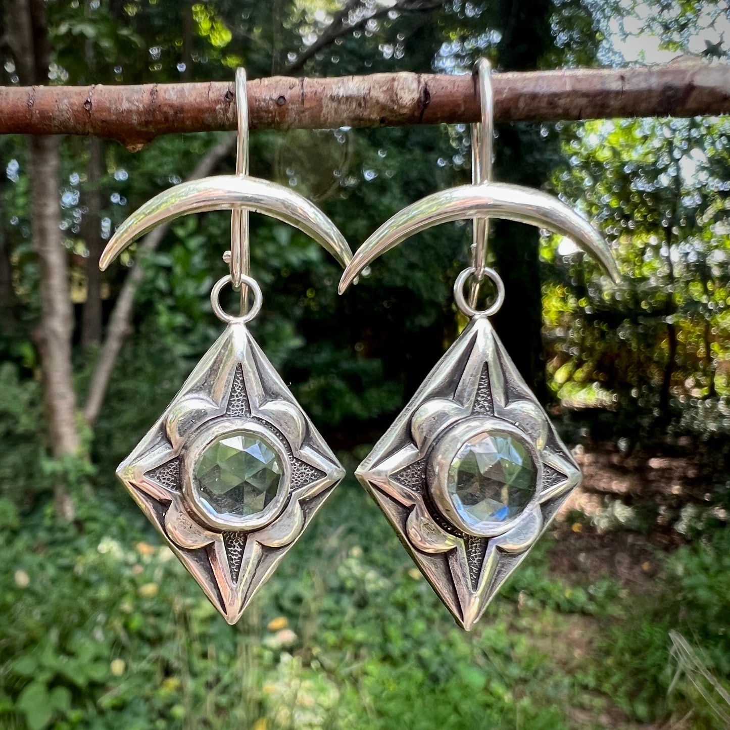 North Star Earrings ~ Quartz