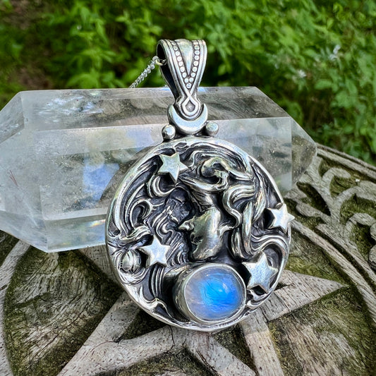 Astrid Medallion ~ Moonstone