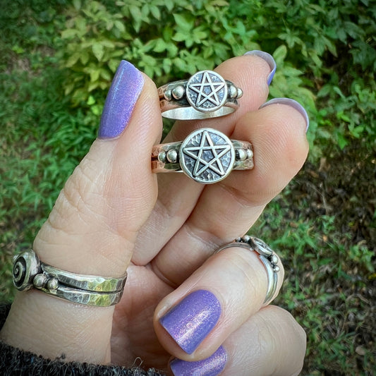 **Made-to-Order** Pentacle Ring