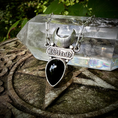 Moon Witch Necklace ~ Black Onyx ✦ Pre-order