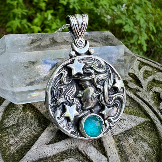 Astrid Medallion ~ Kyanite