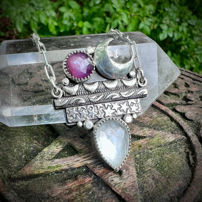 Moonlit Tomes ~ Star Ruby & Mother of Pearl