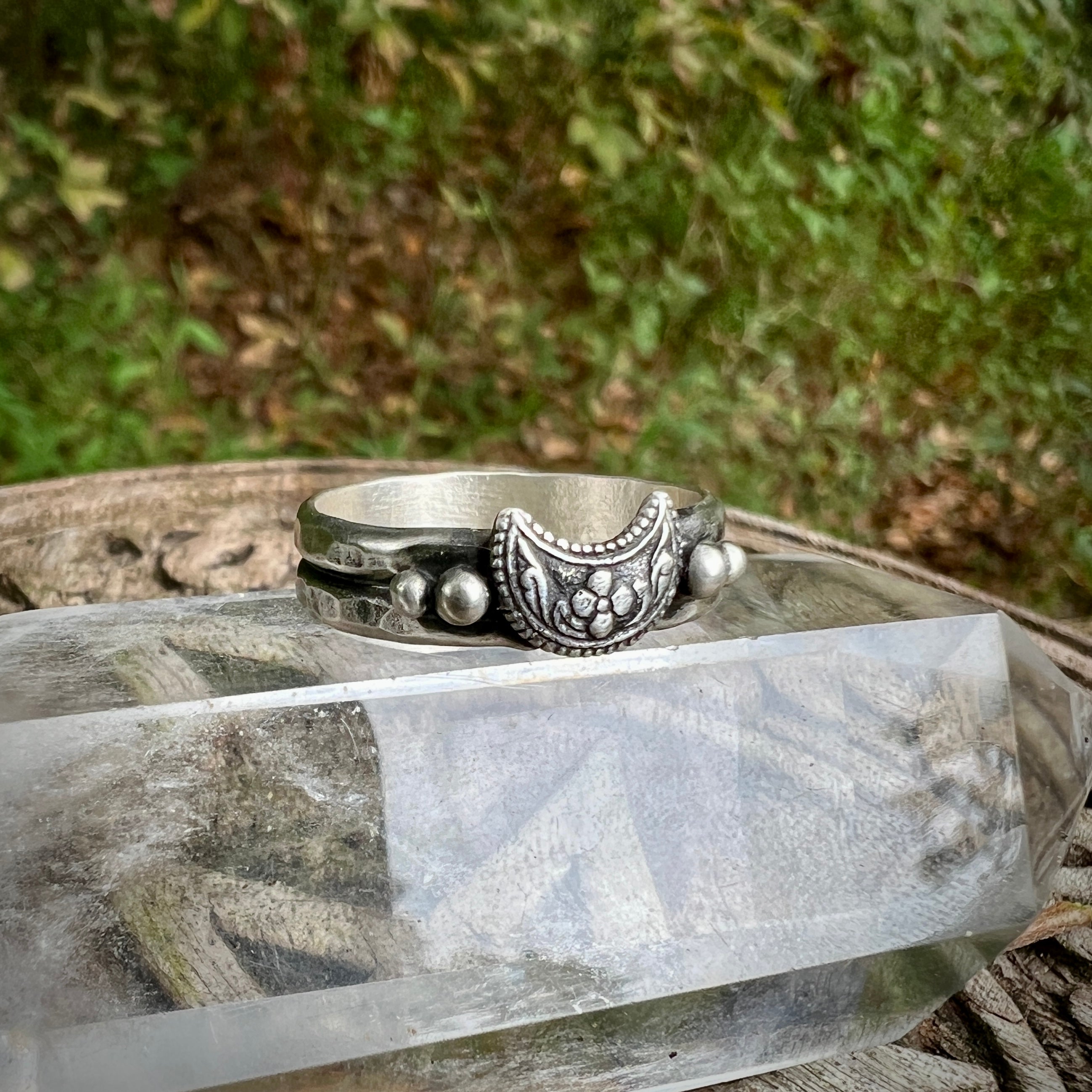 Crescent Moon Ring ✦ Pre-order – Lavender Star Designs