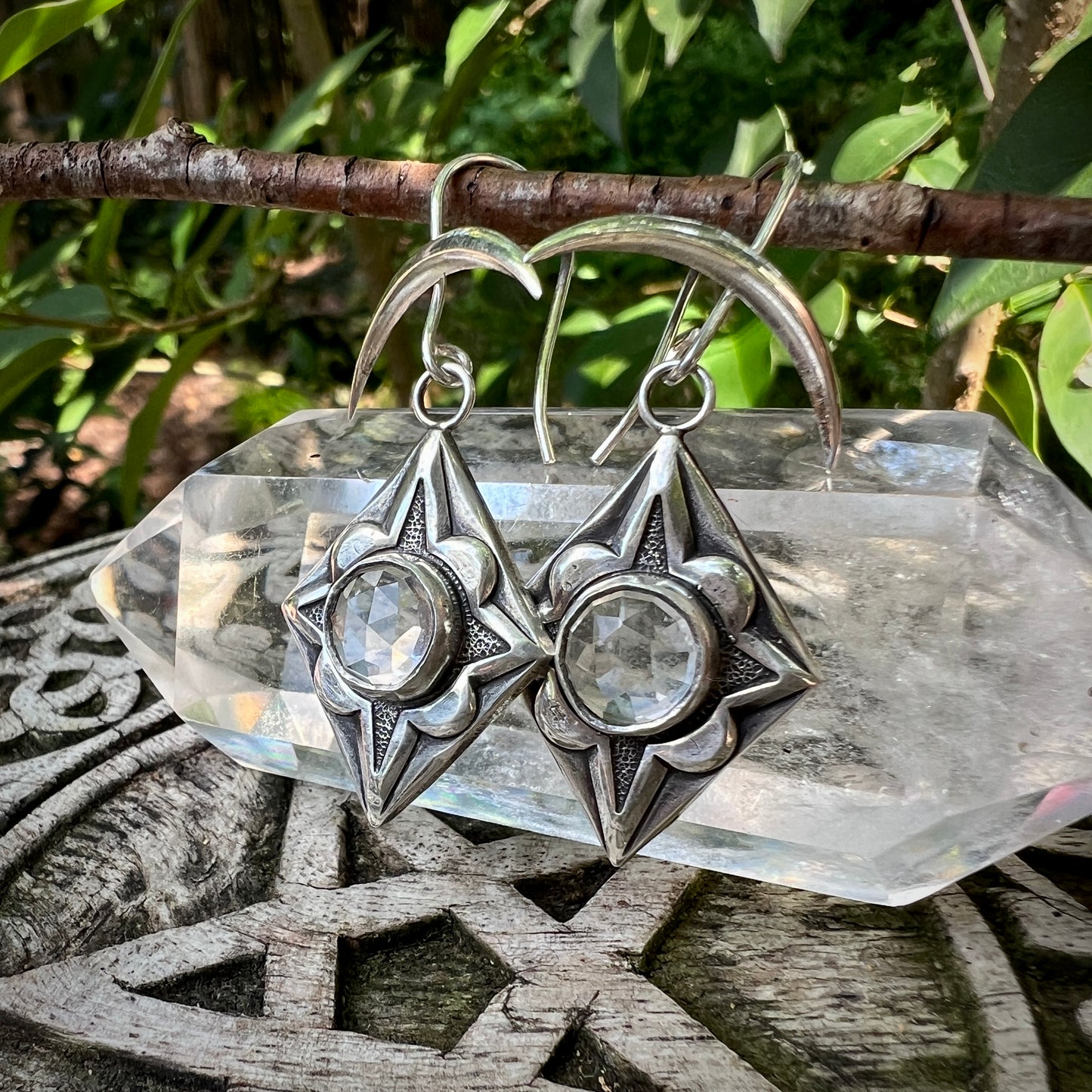 North Star Earrings ~ Quartz