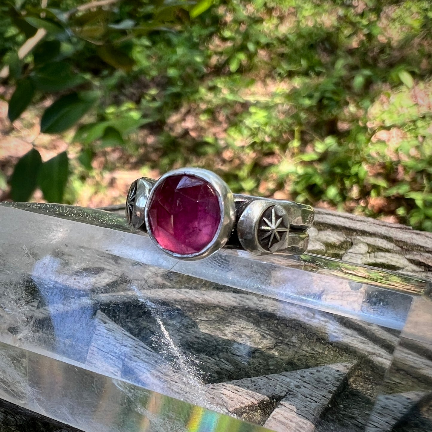 **Made-to-Size** Celestial Ring ~ Pink Sapphire