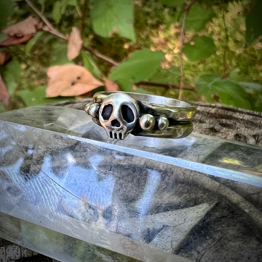 **Made-to-Order** Memento Mori Skull Ring (Mini)