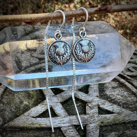 Thistle Threader Earrings ✦ Pre-order