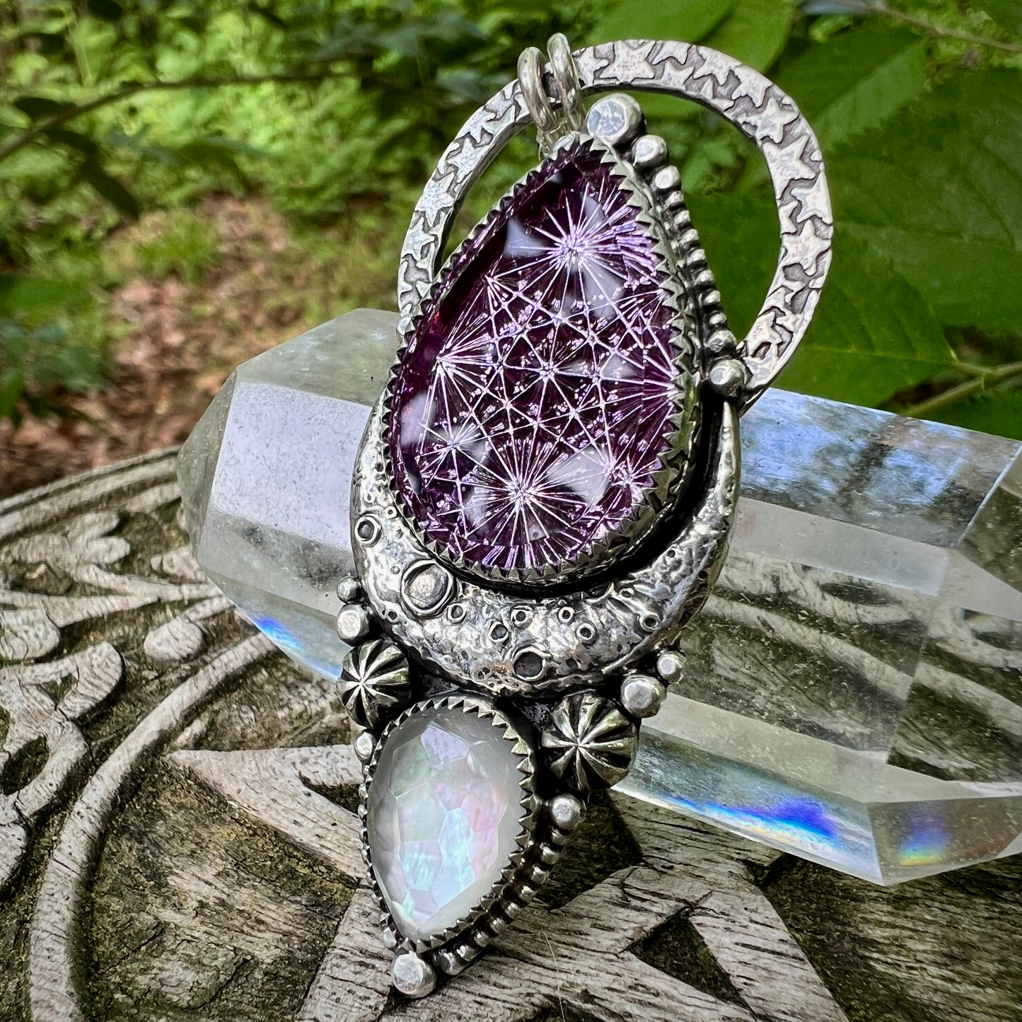Kaleidoscope & Mother of Pearl Stargate Talisman