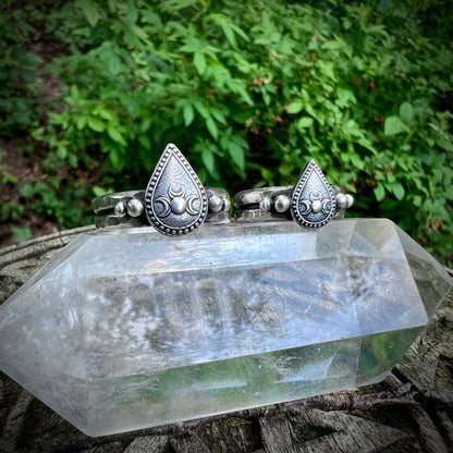 Triple Moon Drop Ring ✦ Pre-order