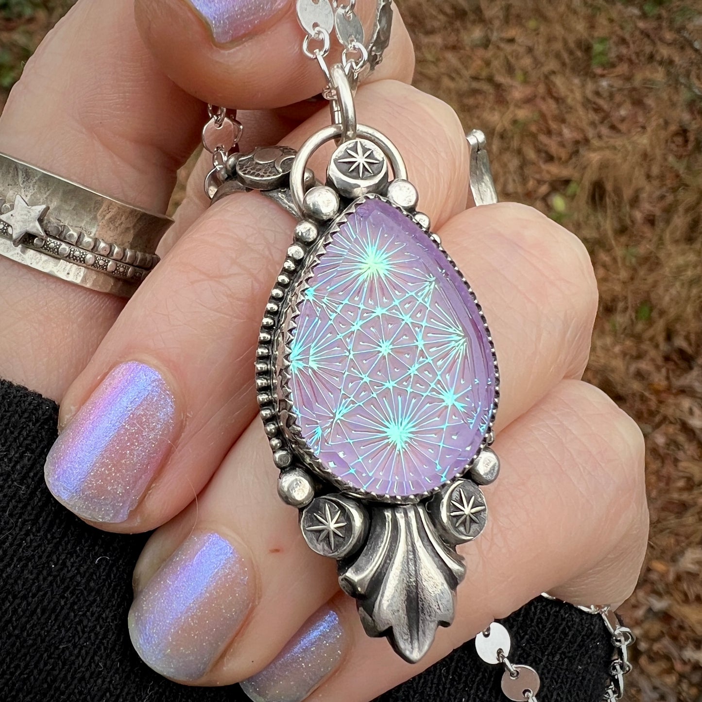 Kaleidoscope Galaxy Pendant