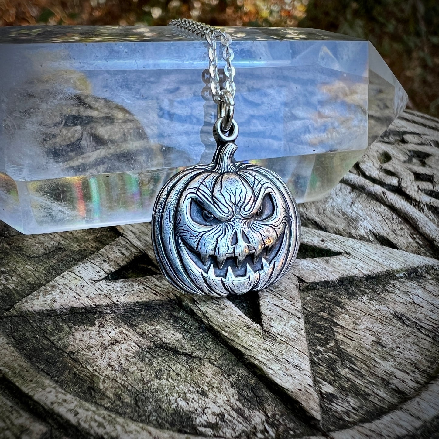 **Made-to-Order** Jack O'lantern Necklace