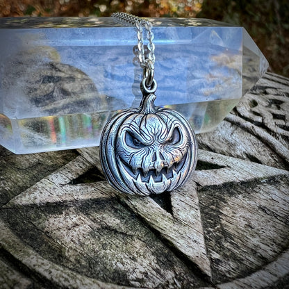 **Made-to-Order** Jack O'lantern Necklace