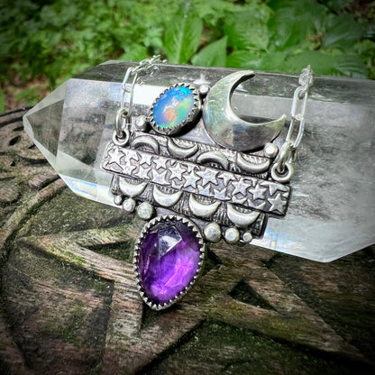 Moonlit Tomes ~ Amethyst & Opal