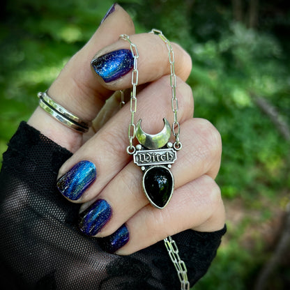 Moon Witch Necklace ~ Black Onyx ✦ Pre-order