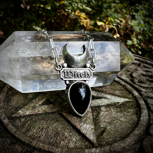 Moon Witch Necklace ~ Black Onyx ✦ Pre-order