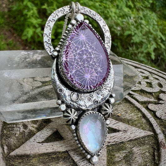 Kaleidoscope & Mother of Pearl Stargate Talisman