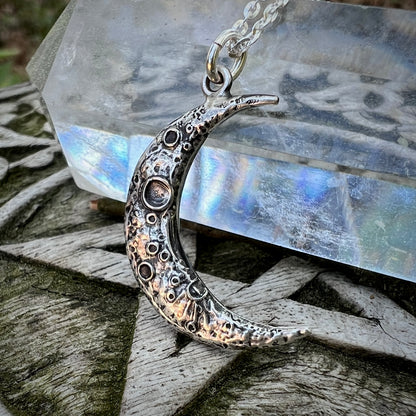 **Made-to-Order** Crescent Moon Necklace