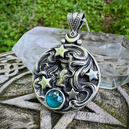 Astrid Medallion ~ Kyanite