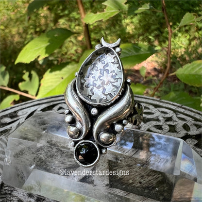 **Made-to-Order** Quartz & Black Onyx Temptress Ring