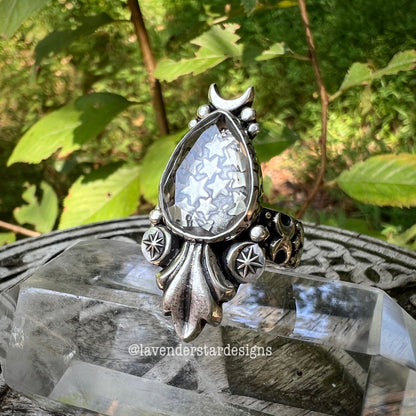 **Made-to-Order** Astral Pool Ring ~ Quartz