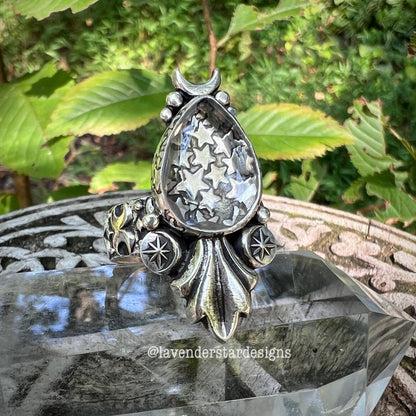 **Made-to-Order** Astral Pool Ring ~ Quartz