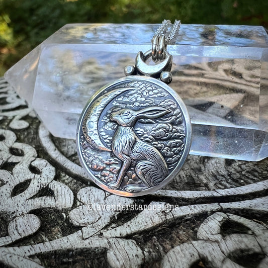 **Made-to-Order** Moon Hare Pendant