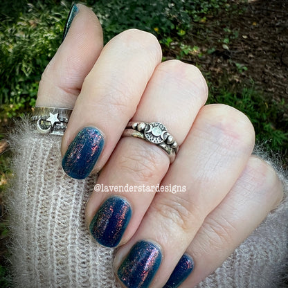 **Made-to-Order** Triple Moon Goddess Ring