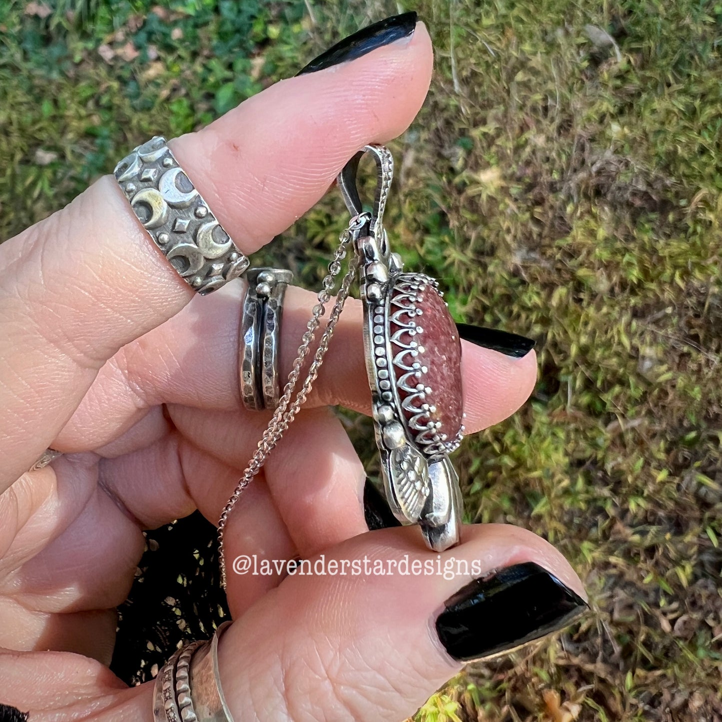 Lepidolite Pendant