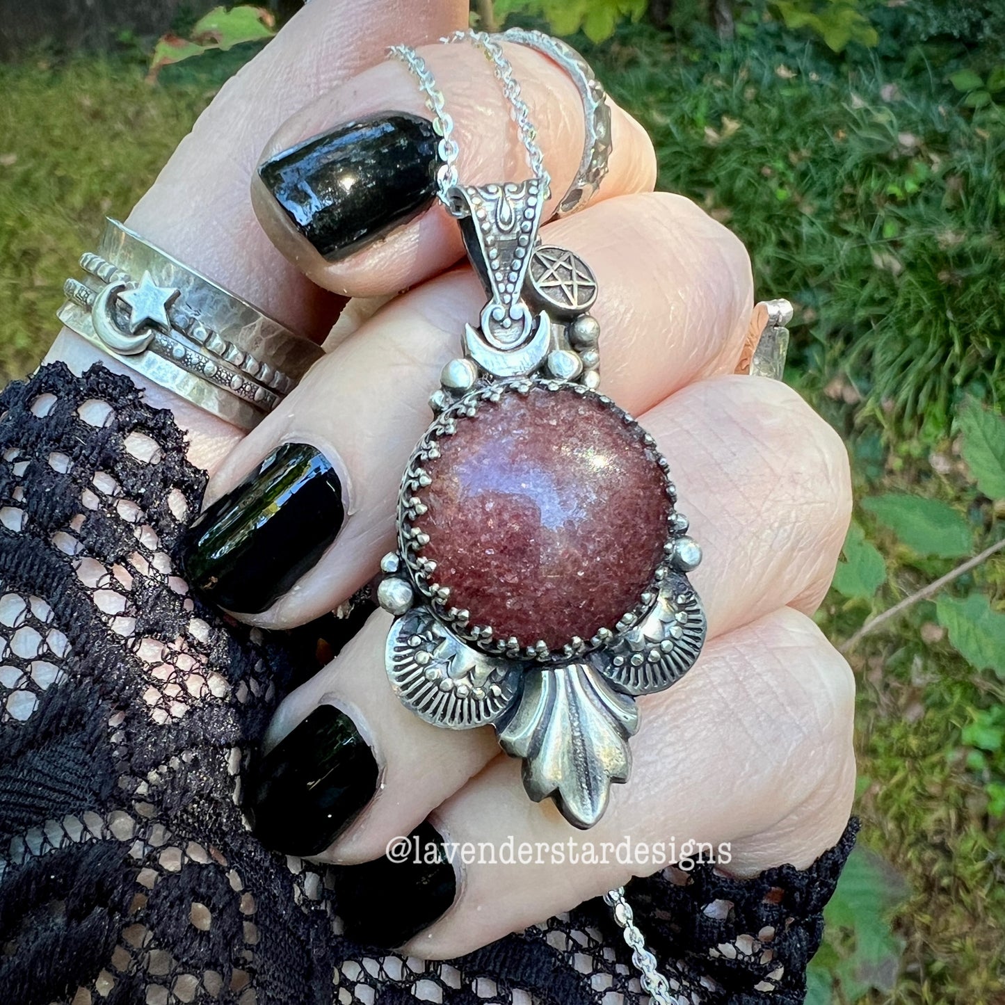 Lepidolite Pendant