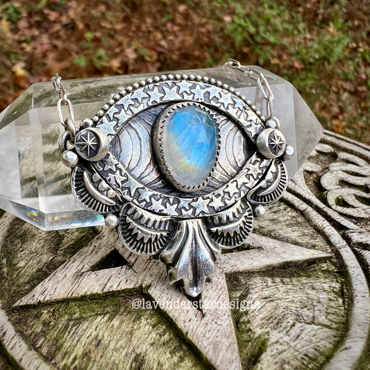 Moonstone Evil Eye Talisman