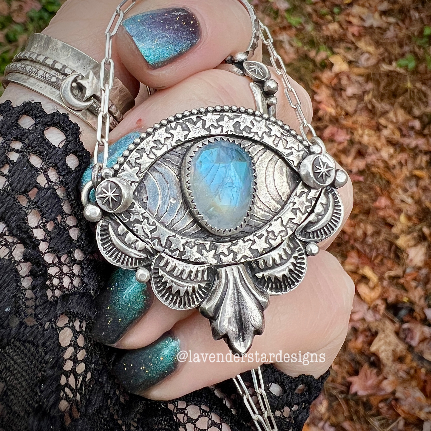 Moonstone Evil Eye Talisman