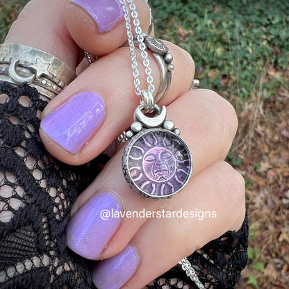 **Made-to-Order** Pink Amethyst Sun Pendant
