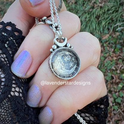 **Made-to-Order** Quartz Moonscape Pendant