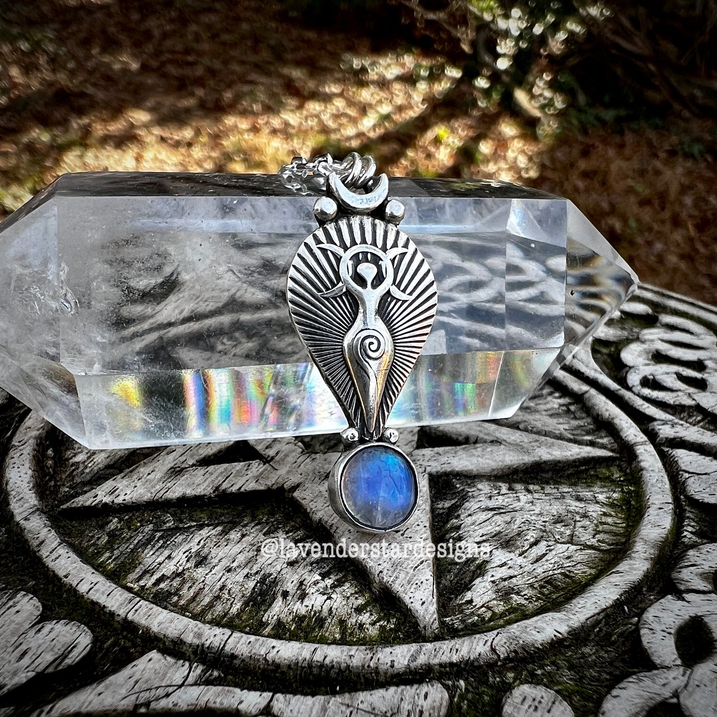 Moon Goddess Pendant ~ Moonstone