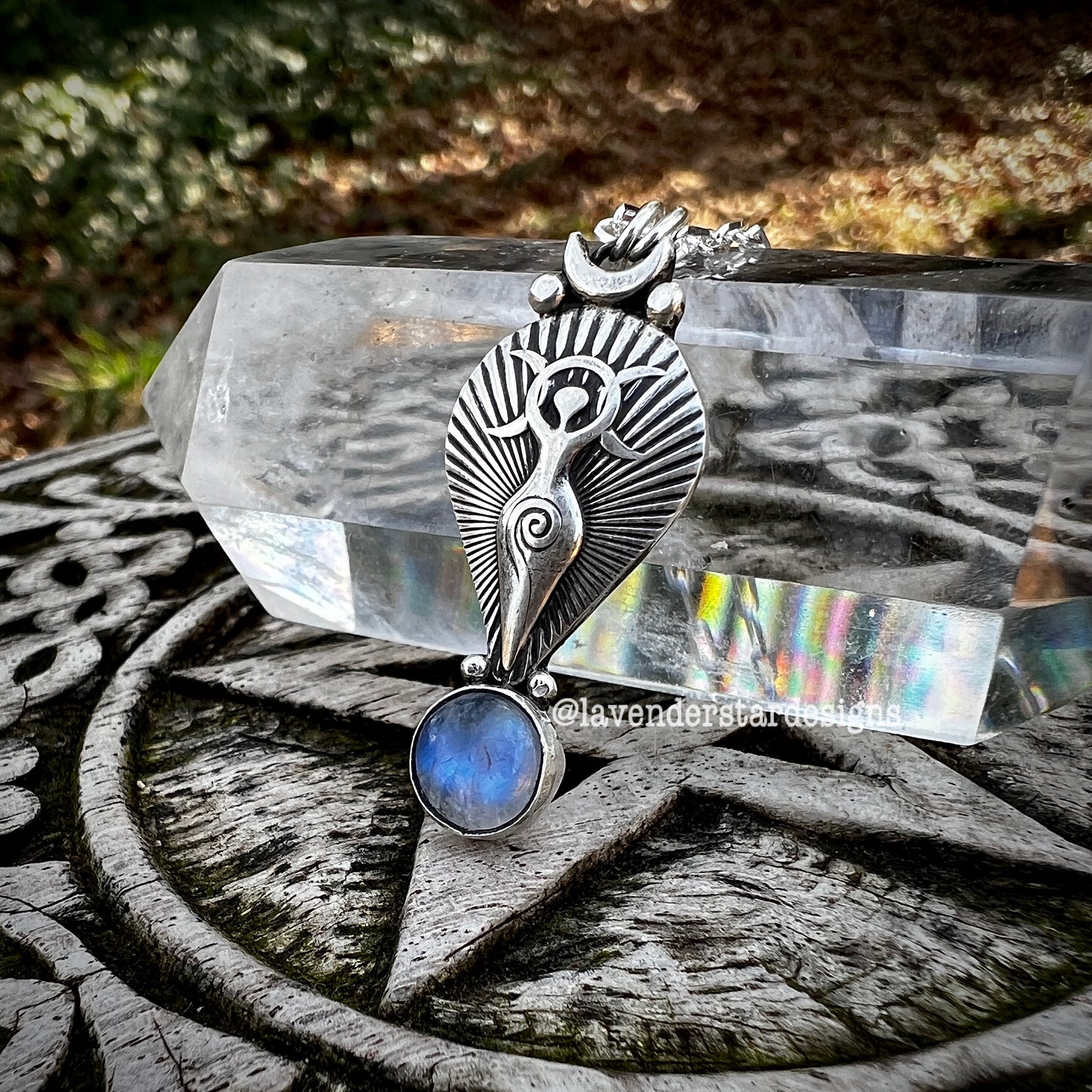 Moon Goddess Pendant ~ Moonstone