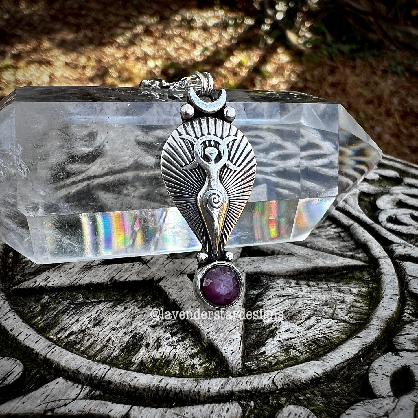 Moon Goddess Pendant ~ Star Sapphire