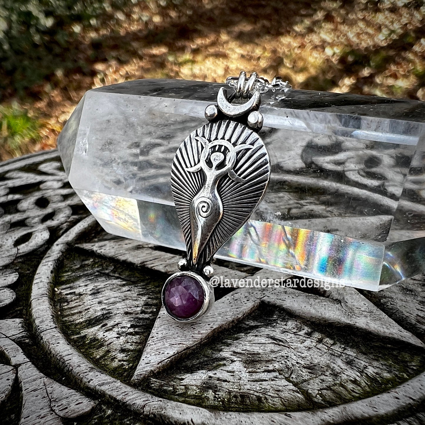 Moon Goddess Pendant ~ Star Sapphire