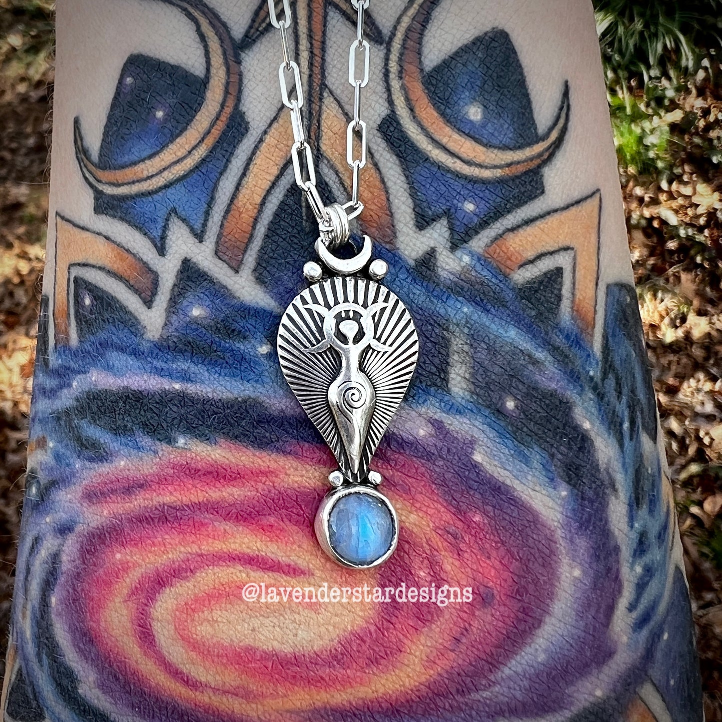 Moon Goddess Pendant ~ Moonstone