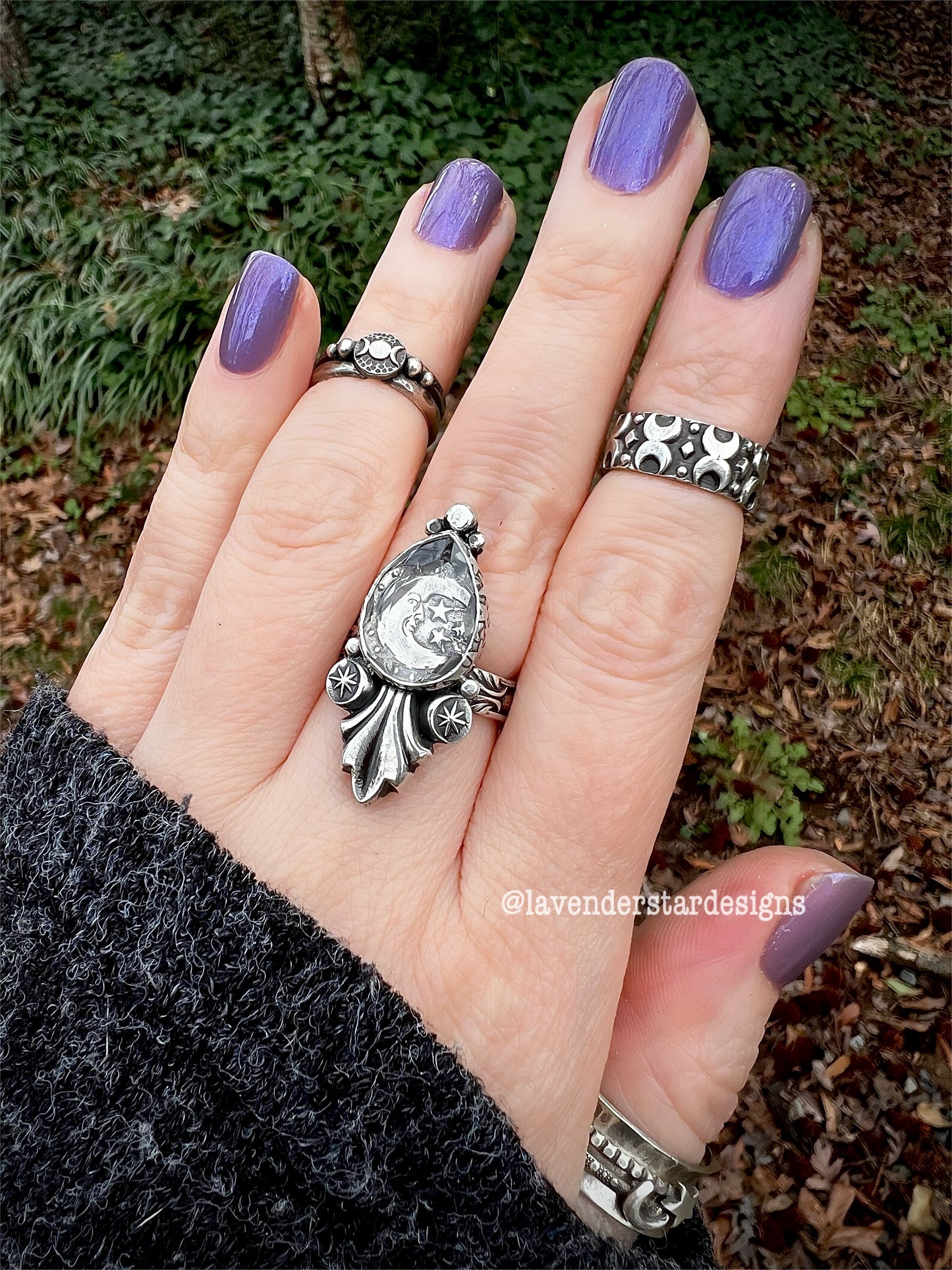 **Made-to-Size** Celestial Serenade Ring ~ Quartz