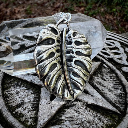 **Made-to-Order** Monstera Pendant
