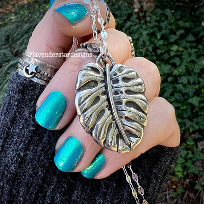 **Made-to-Order** Monstera Pendant